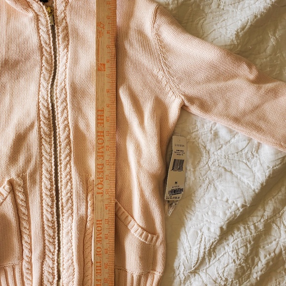 Lauren Ralph Lauren NWT Hoodie Sweater Pink Pastel Pale Light  Medium M - Picture 5 of 7